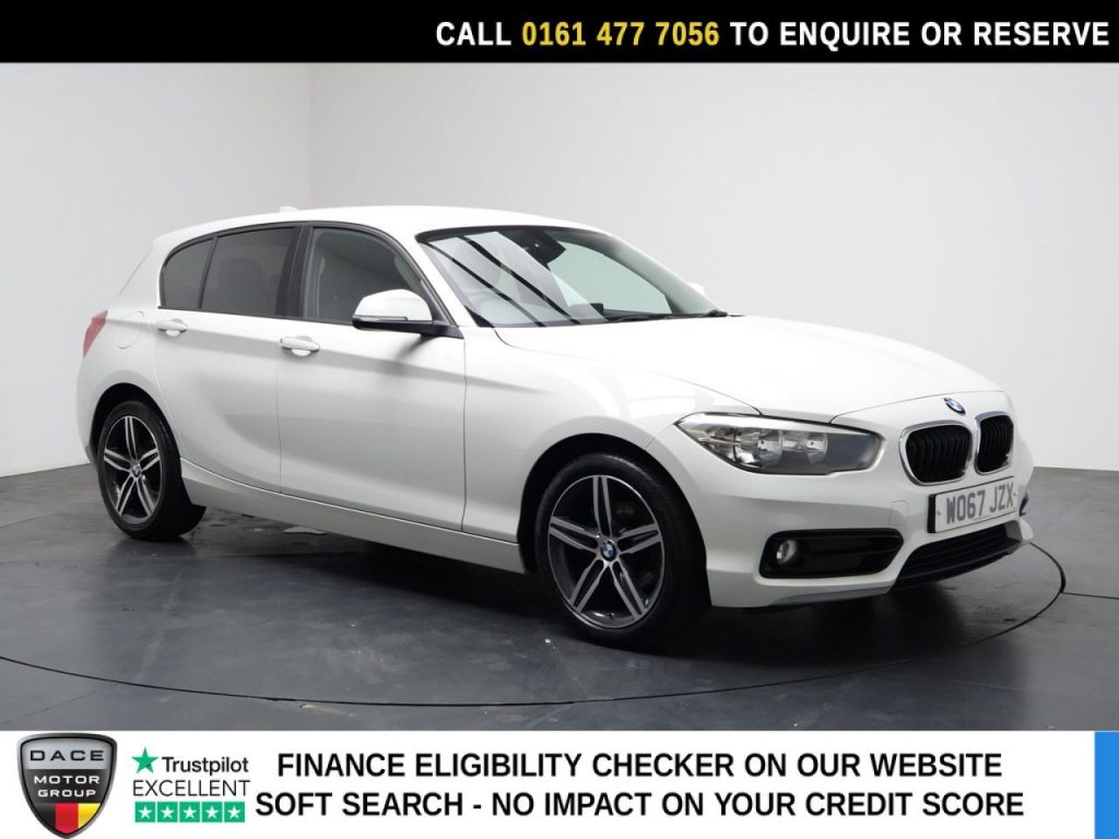 Used 2018 WHITE BMW 1 SERIES Hatchback 1.5 118i Sport Hatchback 5dr Petrol Manual Euro 6 (s/s) (136 ps) (reg. 2018-02-27) for sale in Stockport