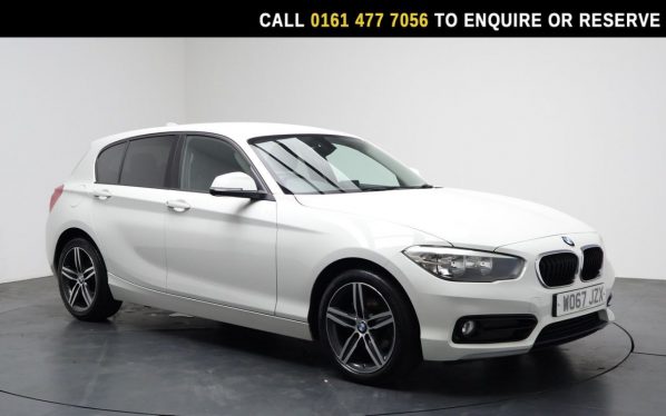 Used 2018 WHITE BMW 1 SERIES Hatchback 1.5 118i Sport Hatchback 5dr Petrol Manual Euro 6 (s/s) (136 ps) (reg. 2018-02-27) for sale in Stockport