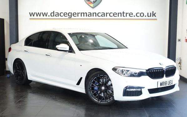 Used 2018 WHITE BMW 5 SERIES Saloon 3.0 530d M Sport Saloon 4dr Diesel Auto Euro 6 (s/s) (265 ps) (reg. 2018-05-01) for sale in Altrincham
