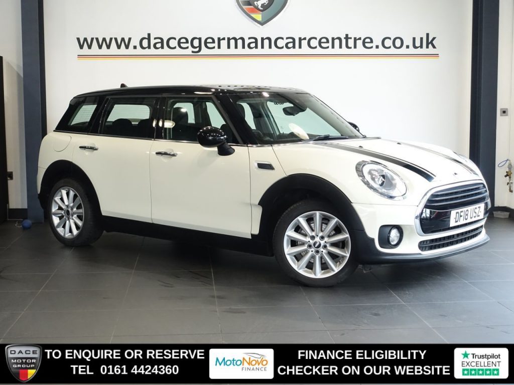 Used 2018 WHITE MINI CLUBMAN Estate 1.5 Cooper Estate 6dr Petrol Manual Euro 6 (s/s) (136 ps) (reg. 2018-06-25) for sale in Altrincham