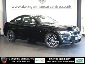 Used 2019 BLACK BMW 2 SERIES Coupe 2.0 218d M Sport Coupe 2dr Diesel Auto Euro 6 (s/s) (150 ps) (reg. 2019-10-18) for sale in Altrincham