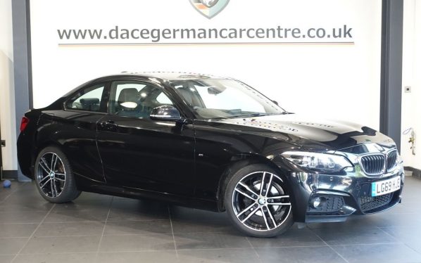 Used 2019 BLACK BMW 2 SERIES Coupe 2.0 218d M Sport Coupe 2dr Diesel Auto Euro 6 (s/s) (150 ps) (reg. 2019-10-18) for sale in Altrincham