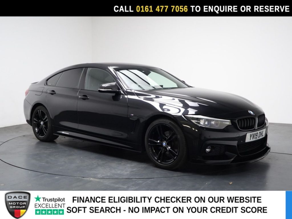 Used 2019 BLACK BMW 4 SERIES GRAN COUPE Hatchback 2.0 420i GPF M Sport Hatchback 5dr Petrol Auto Euro 6 (s/s) (184 ps) (reg. 2019-05-31) for sale in Stockport