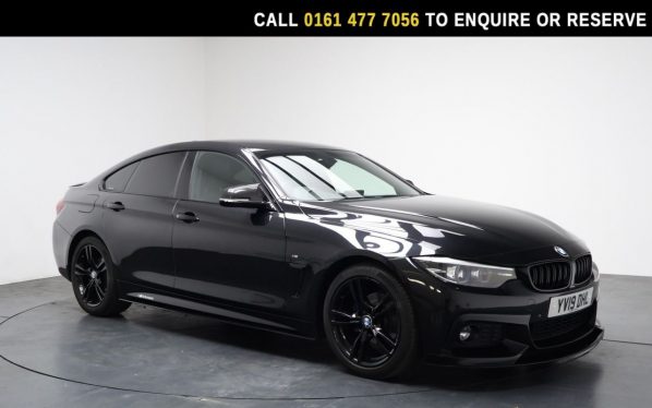 Used 2019 BLACK BMW 4 SERIES GRAN COUPE Hatchback 2.0 420i GPF M Sport Hatchback 5dr Petrol Auto Euro 6 (s/s) (184 ps) (reg. 2019-05-31) for sale in Stockport