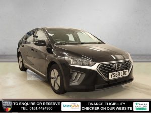 Used 2019 BLACK HYUNDAI IONIQ Hatchback 1.6 h-GDi GPF Premium Hatchback 5dr Petrol Hybrid DCT Euro 6 (s/s) (141 ps) (reg. 2019-11-29) for sale in Altrincham