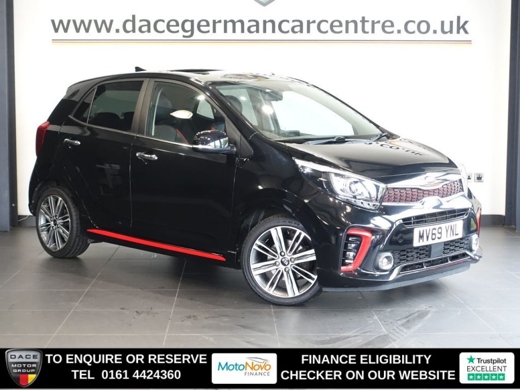 Used 2019 BLACK KIA PICANTO Hatchback 1.0 T-GDi GT-Line S Hatchback 5dr Petrol Manual Euro 6 (99 bhp) (reg. 2019-09-01) for sale in Altrincham