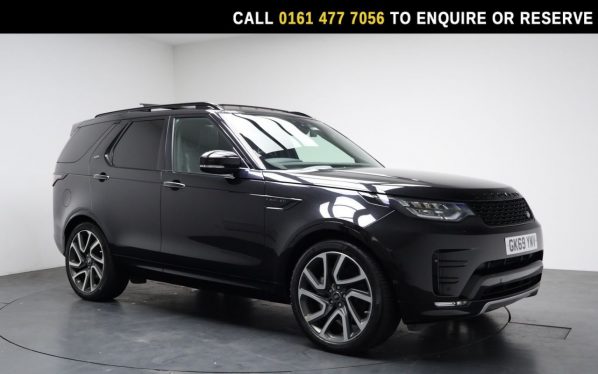 Used 2019 BLACK LAND ROVER DISCOVERY SUV 3.0 SD V6 HSE Luxury SUV 5dr Diesel Auto 4WD Euro 6 (s/s) (306 ps) (reg. 2019-10-31) for sale in Stockport