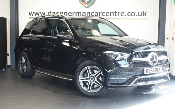 Used 2019 BLACK MERCEDES-BENZ GLE SUV 2.0 GLE300d AMG Line (Premium) SUV 5dr Diesel G-Tronic 4MATIC Euro 6 (s/s) (245 ps) (reg. 2019-11-11) for sale in Altrincham