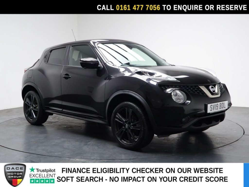 Used 2019 BLACK NISSAN JUKE SUV 1.6 Tekna SUV 5dr Petrol Manual Euro 6 (112 ps) (reg. 2019-06-29) for sale in Stockport