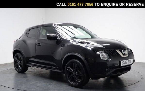 Used 2019 BLACK NISSAN JUKE SUV 1.6 Tekna SUV 5dr Petrol Manual Euro 6 (112 ps) (reg. 2019-06-29) for sale in Stockport