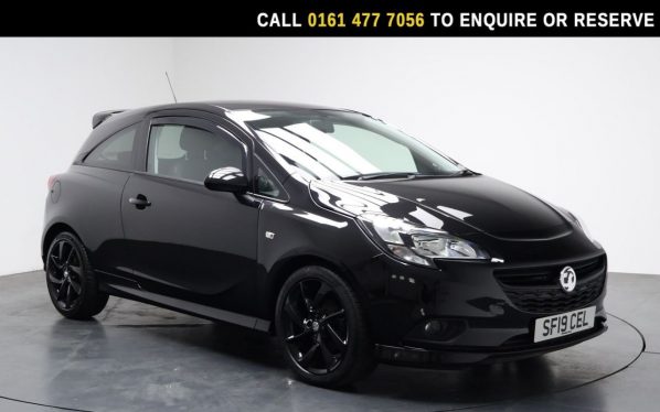 Used 2019 BLACK VAUXHALL CORSA Hatchback 1.4i ecoTEC SRi VX Line Nav Black Hatchback 3dr Petrol Manual Euro 6 (90 ps) (reg. 2019-06-24) for sale in Stockport