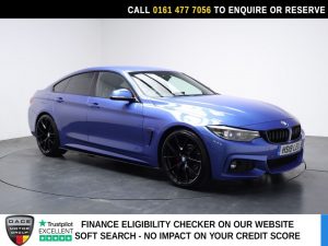 Used 2019 BLUE BMW 4 SERIES GRAN COUPE Hatchback 2.0 420i GPF M Sport Hatchback 5dr Petrol Auto Euro 6 (s/s) (184 ps) (reg. 2019-04-30) for sale in Stockport