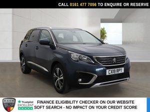 Used 2019 BLUE PEUGEOT 5008 SUV 1.5 BlueHDi Allure SUV 5dr Diesel Manual Euro 6 (s/s) (130 ps) (reg. 2019-03-01) for sale in Stockport
