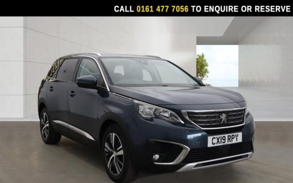 Used 2019 BLUE PEUGEOT 5008 SUV 1.5 BlueHDi Allure SUV 5dr Diesel Manual Euro 6 (s/s) (130 ps) (reg. 2019-03-01) for sale in Stockport