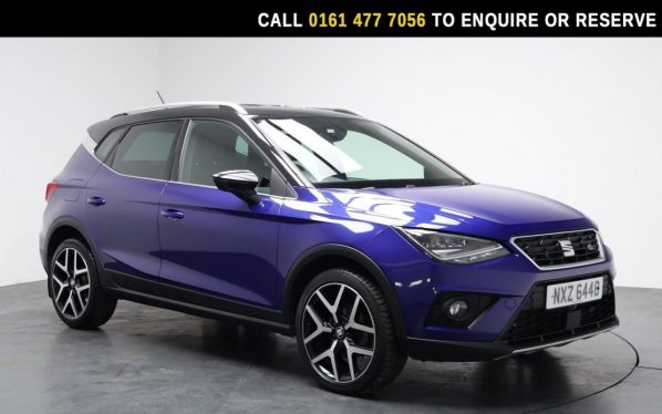 Used 2019 BLUE SEAT ARONA SUV 1.5 TSI GPF EVO FR Sport SUV 5dr Petrol Manual Euro 6 (s/s) (150 ps) (reg. 2019-08-27) for sale in Stockport