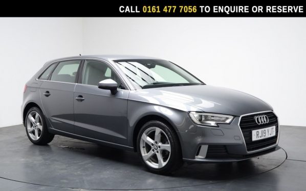 Used 2019 GREY AUDI A3 Hatchback 1.5 TFSI CoD 35 Sport Sportback 5dr Petrol Manual Euro 6 (s/s) (150 ps) (reg. 2019-03-28) for sale in Stockport