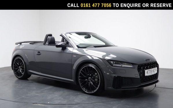 Used 2019 GREY AUDI TT Convertible 2.0 TFSI 45 Black Edition Roadster 2dr Petrol S Tronic Euro 6 (s/s) (245 ps) (reg. 2019-04-26) for sale in Stockport