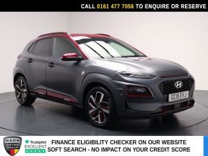 Used 2019 GREY HYUNDAI KONA SUV 1.6 T-GDi Iron Man Edition SUV 5dr Petrol DCT Euro 6 (s/s) (177 ps) (reg. 2019-06-14) for sale in Stockport