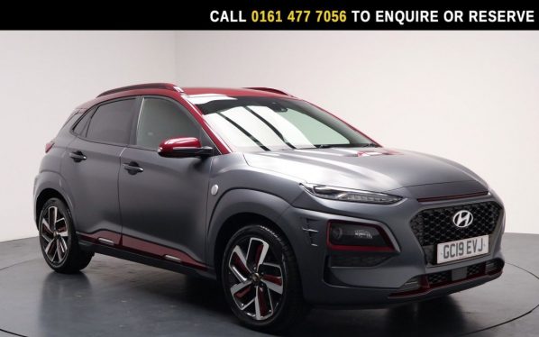 Used 2019 GREY HYUNDAI KONA SUV 1.6 T-GDi Iron Man Edition SUV 5dr Petrol DCT Euro 6 (s/s) (177 ps) (reg. 2019-06-14) for sale in Stockport