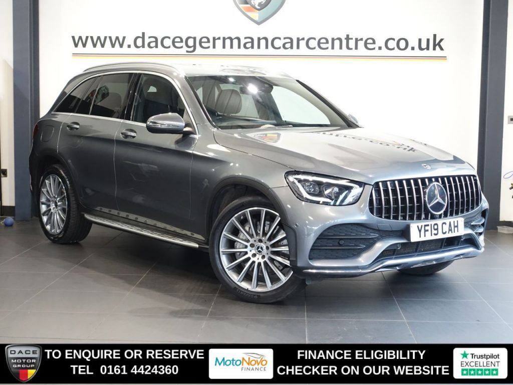 Used 2019 GREY MERCEDES-BENZ GLC SUV 2.0 GLC300d AMG Line (Premium) SUV 5dr Diesel G-Tronic+ 4MATIC Euro 6 (s/s) (245 ps) (reg. 2019-07-25) for sale in Altrincham