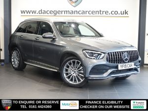 Used 2019 GREY MERCEDES-BENZ GLC SUV 2.0 GLC300d AMG Line (Premium) SUV 5dr Diesel G-Tronic+ 4MATIC Euro 6 (s/s) (245 ps) (reg. 2019-07-25) for sale in Altrincham