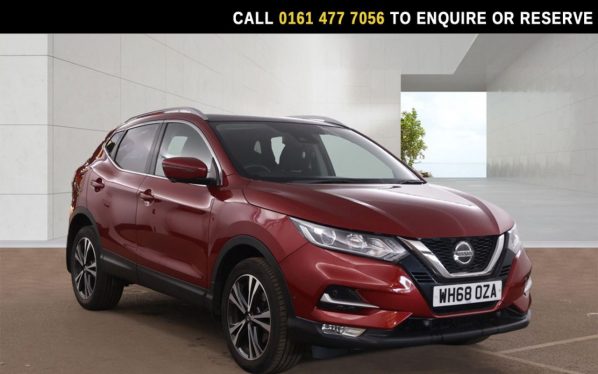 Used 2019 RED NISSAN QASHQAI SUV 1.3 DIG-T N-Connecta SUV 5dr Petrol Manual Euro 6 (s/s) (140 ps) (reg. 2019-01-30) for sale in Stockport