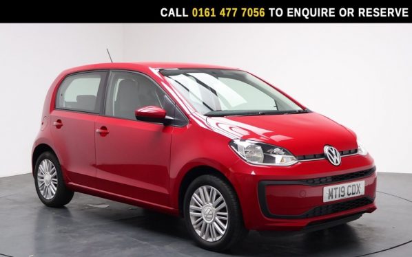 Used 2019 RED VOLKSWAGEN UP! Hatchback 1.0 Move up! Hatchback 5dr Petrol Manual Euro 6 (s/s) (60 ps) (reg. 2019-03-28) for sale in Stockport