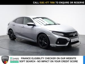 Used 2019 SILVER HONDA CIVIC Hatchback 1.5 VTEC Turbo GPF Sport Hatchback 5dr Petrol CVT Euro 6 (s/s) (182 ps) (reg. 2019-01-30) for sale in Stockport