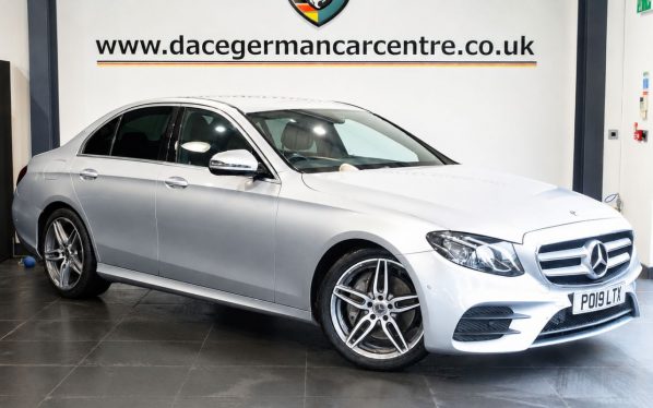 Used 2019 SILVER MERCEDES-BENZ E-CLASS Saloon 2.0 E200 AMG Line Saloon 4dr Petrol G-Tronic+ Euro 6 (s/s) (184 ps) (reg. 2019-05-28) for sale in Altrincham