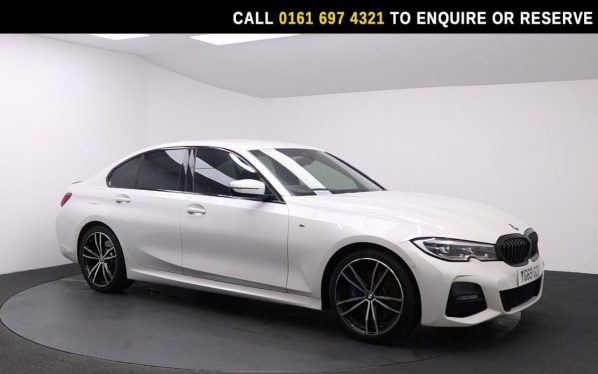 Used 2019 WHITE BMW 3 SERIES Saloon 2.0 320i M Sport Saloon 4dr Petrol Auto Euro 6 (s/s) (184 ps) (reg. 2019-09-03) for sale in Manchester