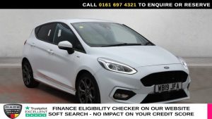 Used 2019 WHITE FORD FIESTA Hatchback 1.0T EcoBoost GPF ST-Line Hatchback 5dr Petrol Manual Euro 6 (s/s) (100 ps) (reg. 2019-07-26) for sale in Manchester