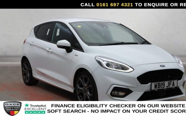 Used 2019 WHITE FORD FIESTA Hatchback 1.0T EcoBoost GPF ST-Line Hatchback 5dr Petrol Manual Euro 6 (s/s) (100 ps) (reg. 2019-07-26) for sale in Manchester