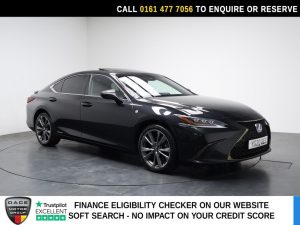 Used 2020 BLACK LEXUS ES Saloon 2.5 300h F Sport Saloon 4dr Petrol Hybrid E-CVT Euro 6 (s/s) (218 ps) (reg. 2020-06-30) for sale in Stockport