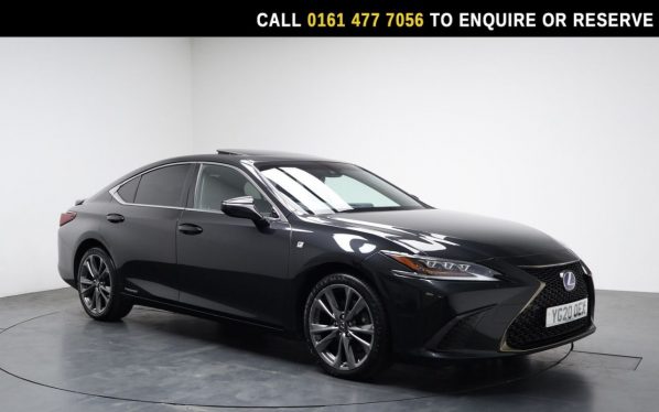 Used 2020 BLACK LEXUS ES Saloon 2.5 300h F Sport Saloon 4dr Petrol Hybrid E-CVT Euro 6 (s/s) (218 ps) (reg. 2020-06-30) for sale in Stockport