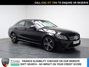 Used 2020 BLACK MERCEDES-BENZ C-CLASS Saloon 1.5 C200 MHEV EQ Boost Sport Saloon 4dr Petrol G-Tronic+ Euro 6 (s/s) (198 ps) (reg. 2020-01-14) for sale in Stockport