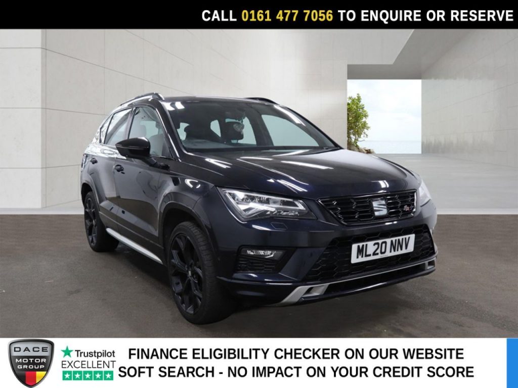 Used 2020 BLACK SEAT ATECA SUV 2.0 TSI FR Black Edition SUV 5dr Petrol DSG 4Drive Euro 6 (s/s) (190 ps) (reg. 2020-06-29) for sale in Stockport