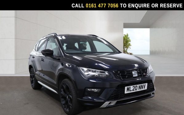 Used 2020 BLACK SEAT ATECA SUV 2.0 TSI FR Black Edition SUV 5dr Petrol DSG 4Drive Euro 6 (s/s) (190 ps) (reg. 2020-06-29) for sale in Stockport