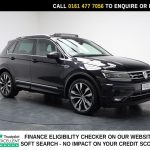 Used 2020 BLACK VOLKSWAGEN TIGUAN SUV 1.5 TSI EVO R-Line Tech SUV 5dr Petrol DSG Euro 6 (s/s) (150 ps) (reg. 2020-07-13) for sale in Stockport