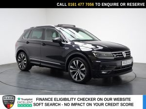 Used 2020 BLACK VOLKSWAGEN TIGUAN SUV 1.5 TSI EVO R-Line Tech SUV 5dr Petrol DSG Euro 6 (s/s) (150 ps) (reg. 2020-07-13) for sale in Stockport
