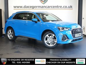 Used 2020 BLUE AUDI Q3 SUV 2.0 TDI 35 S line SUV 5dr Diesel S Tronic Euro 6 (s/s) (150 ps) (reg. 2020-09-04) for sale in Altrincham