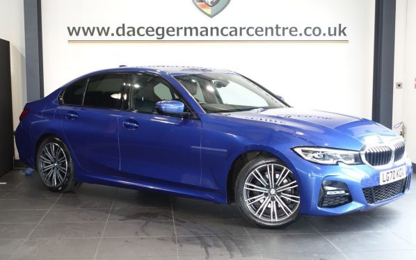 Used 2020 BLUE BMW 3 SERIES Saloon 2.0 320i M Sport Saloon 4dr Petrol Auto Euro 6 (s/s) (184 ps) (reg. 2020-09-11) for sale in Altrincham