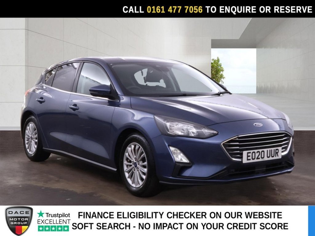 Used 2020 BLUE FORD FOCUS Hatchback 1.0T EcoBoost Titanium Hatchback 5dr Petrol Manual Euro 6 (s/s) (125 ps) (reg. 2020-03-05) for sale in Stockport