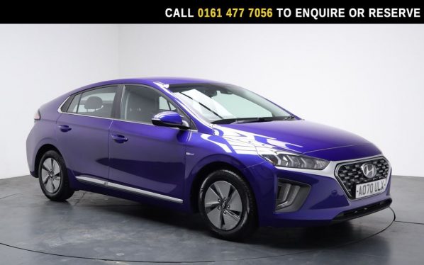 Used 2020 BLUE HYUNDAI IONIQ Hatchback 1.6 h-GDi Premium Hatchback 5dr Petrol Hybrid DCT Euro 6 (s/s) (141 ps) (reg. 2020-10-31) for sale in Stockport
