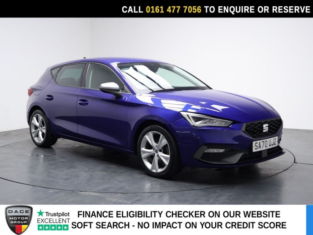 Used 2020 BLUE SEAT LEON Hatchback 1.5 TSI EVO FR Hatchback 5dr Petrol Manual Euro 6 (s/s) (150 ps) (reg. 2020-11-18) for sale in Stockport