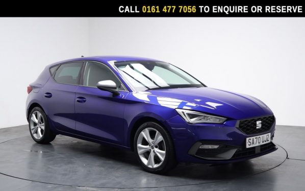 Used 2020 BLUE SEAT LEON Hatchback 1.5 TSI EVO FR Hatchback 5dr Petrol Manual Euro 6 (s/s) (150 ps) (reg. 2020-11-18) for sale in Stockport
