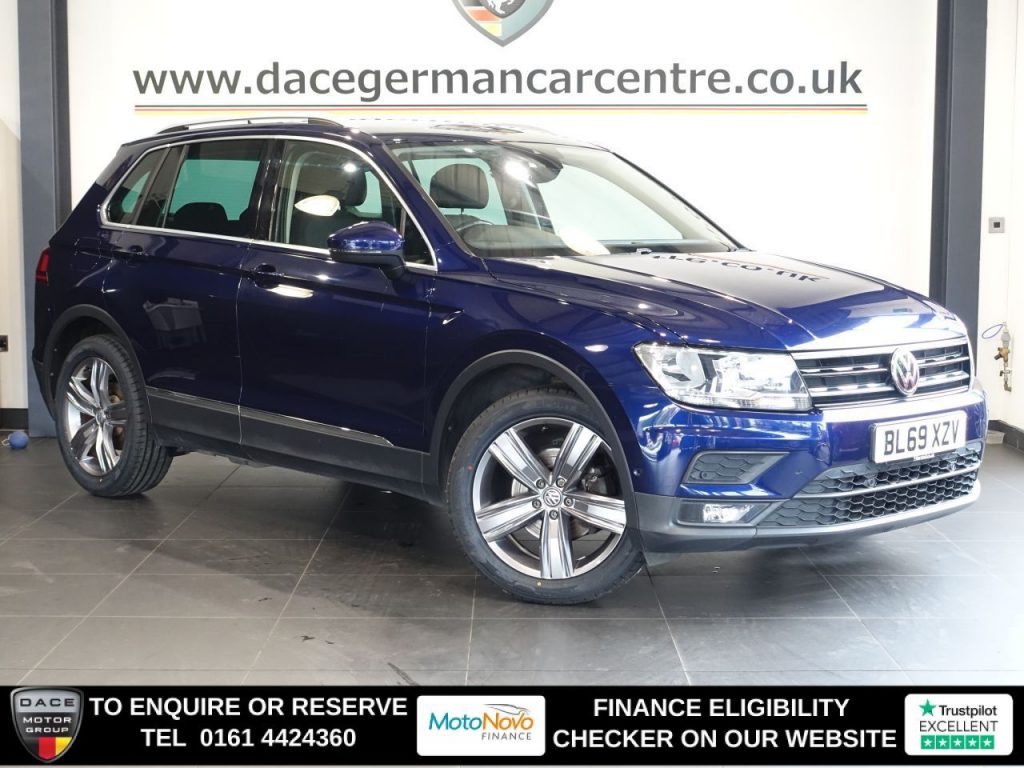 Used 2020 BLUE VOLKSWAGEN TIGUAN SUV 1.5 TSI EVO Match SUV 5dr Petrol Manual Euro 6 (s/s) (130 ps) (reg. 2020-02-07) for sale in Altrincham