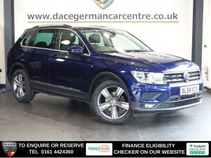 Used 2020 BLUE VOLKSWAGEN TIGUAN SUV 1.5 TSI EVO Match SUV 5dr Petrol Manual Euro 6 (s/s) (130 ps) (reg. 2020-02-07) for sale in Altrincham