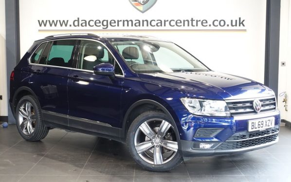 Used 2020 BLUE VOLKSWAGEN TIGUAN SUV 1.5 TSI EVO Match SUV 5dr Petrol Manual Euro 6 (s/s) (130 ps) (reg. 2020-02-07) for sale in Altrincham