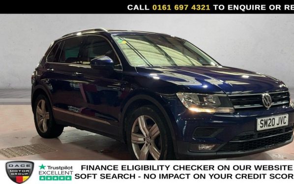 Used 2020 BLUE VOLKSWAGEN TIGUAN SUV 1.5 TSI EVO Match SUV 5dr Petrol Manual Euro 6 (s/s) (150 ps) (reg. 2020-08-21) for sale in Manchester