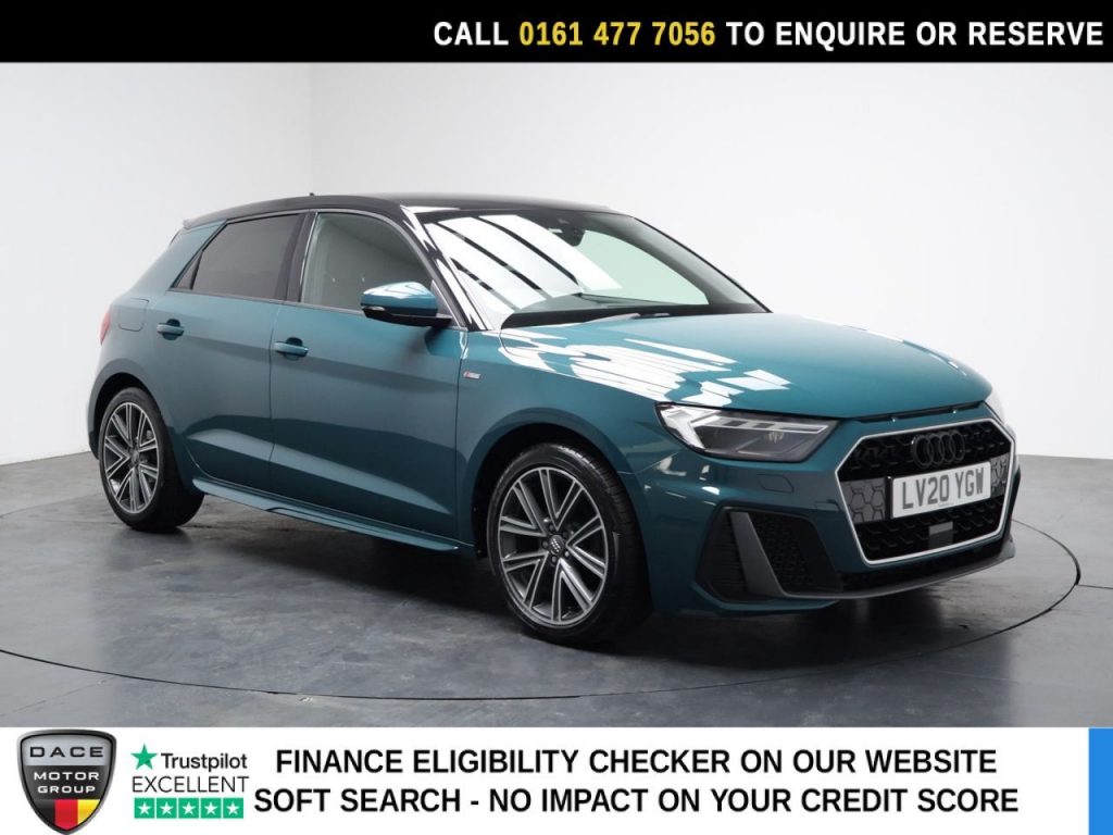 Used 2020 GREEN AUDI A1 Hatchback 1.0 TFSI 30 S line Sportback 5dr Petrol S Tronic Euro 6 (s/s) (116 ps) (reg. 2020-03-14) for sale in Stockport